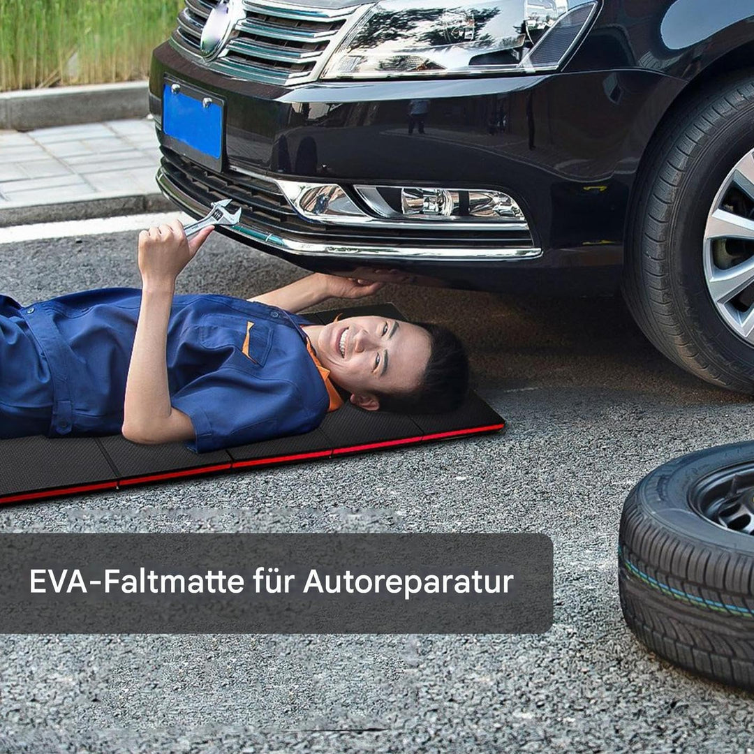 Faltbare Bodenmatte Für Mechaniker - Extra Starke Arbeitsmatte Aus Eva Kniepolster | Komfortable Mul
