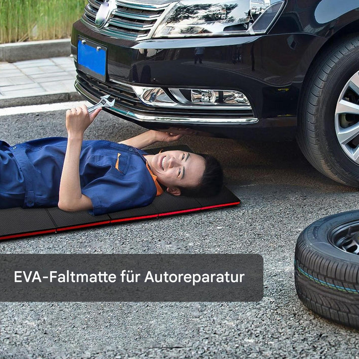 Faltbare Bodenmatte Für Mechaniker - Extra Starke Arbeitsmatte Aus Eva Kniepolster | Komfortable Mul