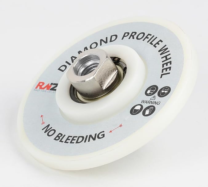 Diamant-Handprofiler/Fräser, weisse Nylonabdeckung für Granit-Arbeitsplatten, volle Bullnose (B10),