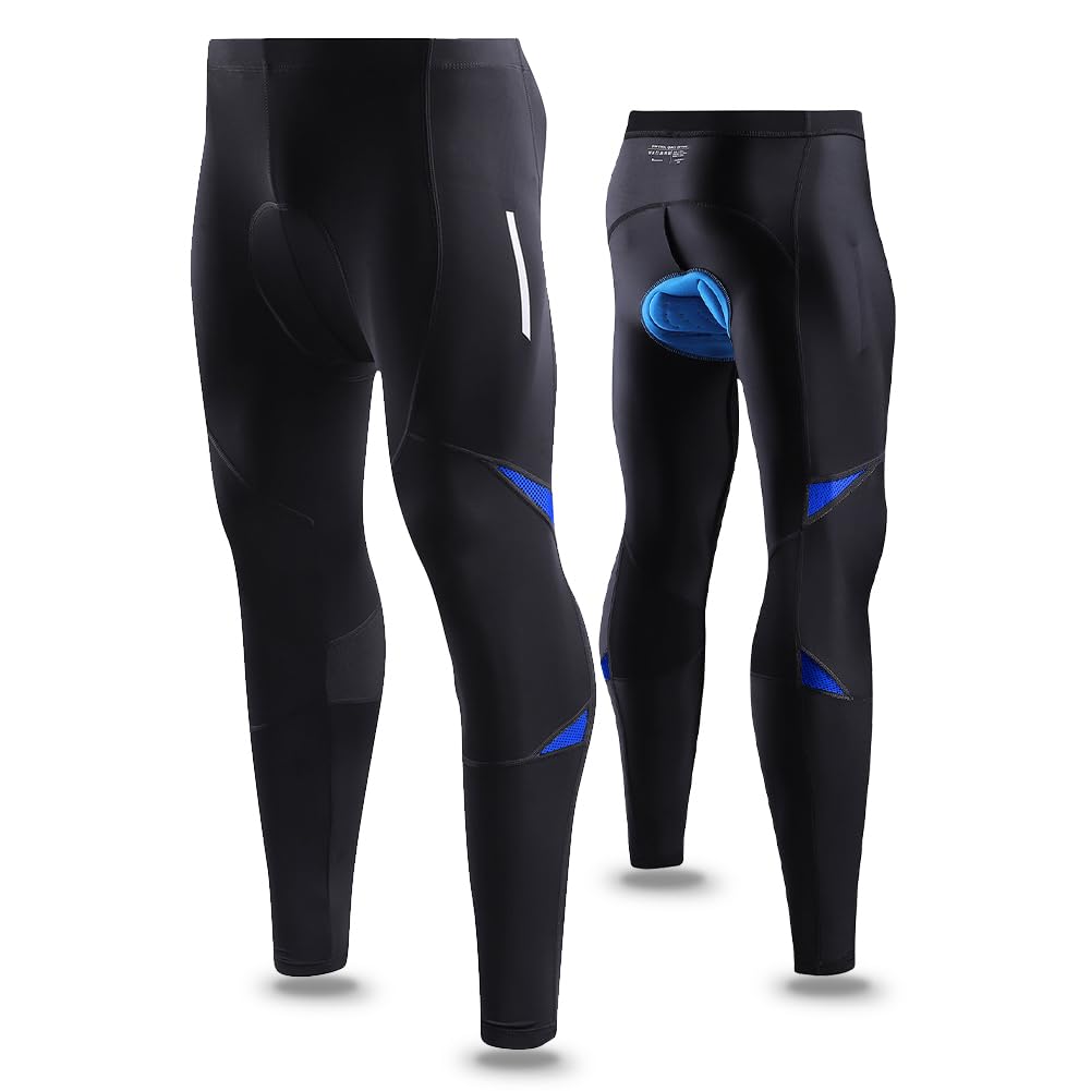 NuCamper Fahrradhose Herren Lang Radlerhose Kompression Mountainbike Radhose MTB Hose Herren mit Atm