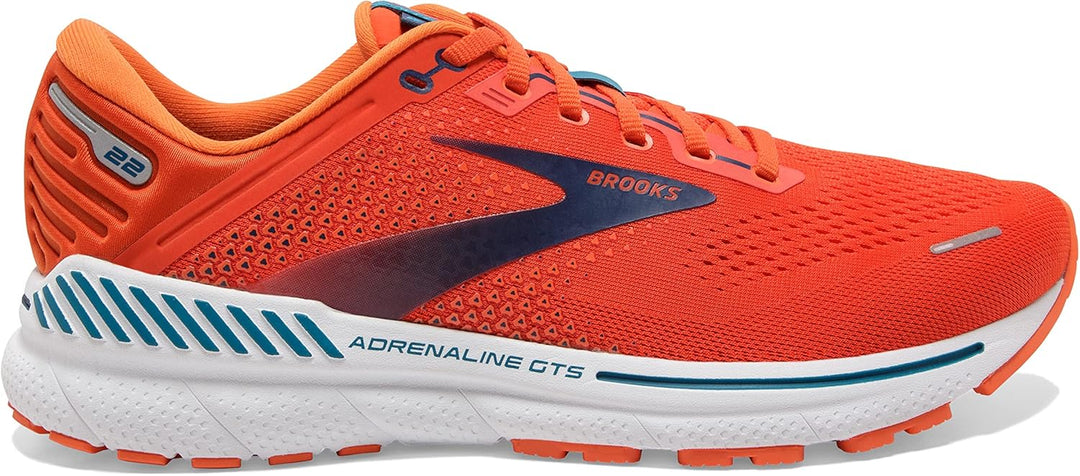 Brooks Herren Adrenaline Gts-22 Sneaker, Orange Black White