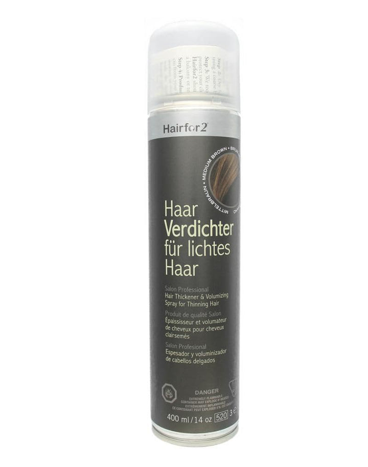 Hairfor2 Haarverdichtungsspray gegen lichtes Haar | Haarpuder | Streuhaar | Haarauffüller | Haarausf