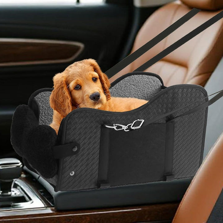 Autositz Für Hunde | Unter 6,4kg Konsole Autositz für Hunde - Tragbarer Kissen Sitzverstärker Transp