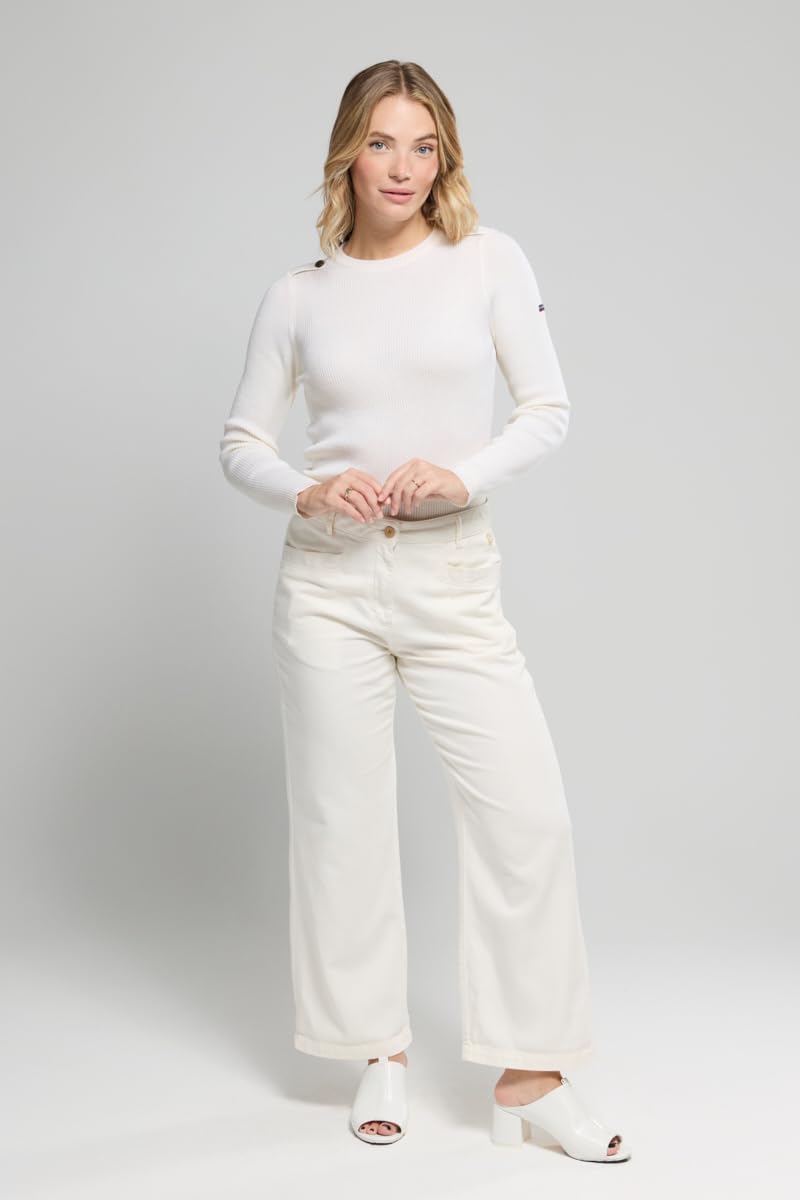 Armor Lux Damen Pull Marin Redon Femme Pullover 3XL Milk, 3XL Milk