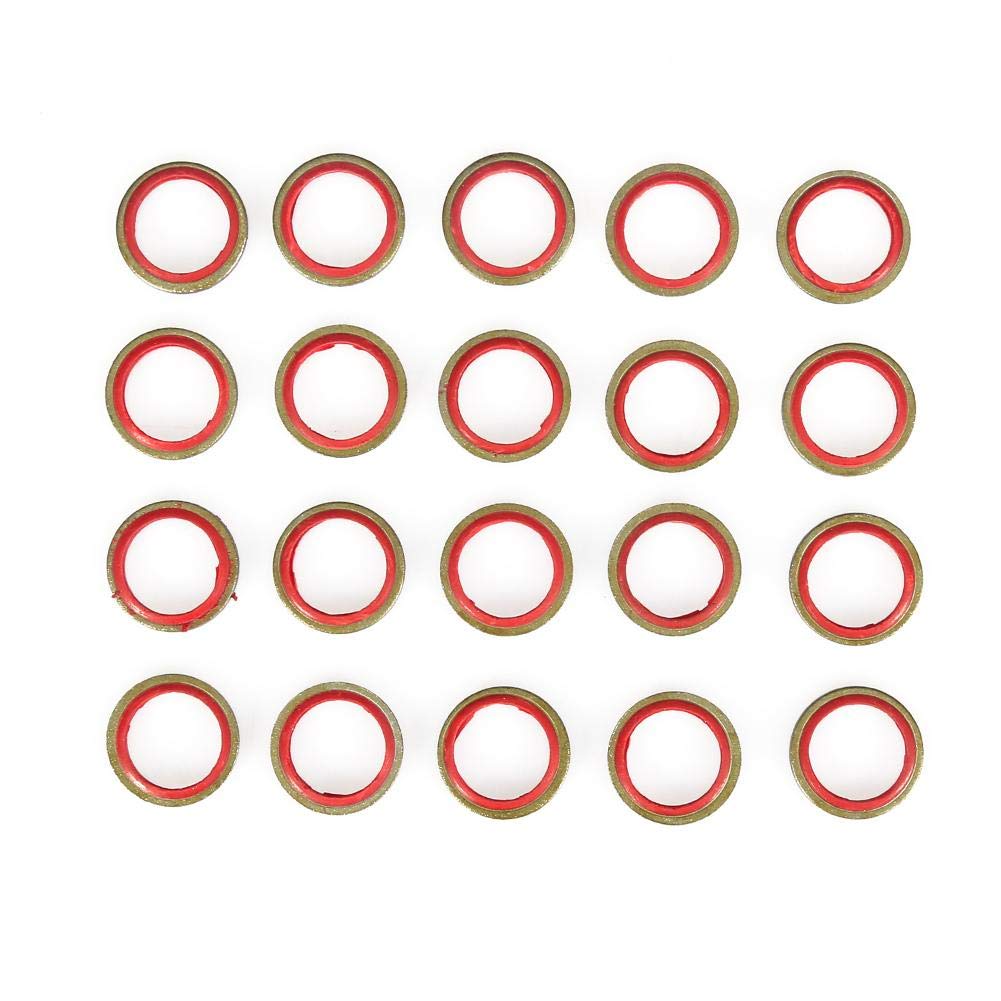 240pcs Dichtring Kupfer Unterlegscheiben gummidichtung Ölring Ablassschraube Dichtung Kombination Bo