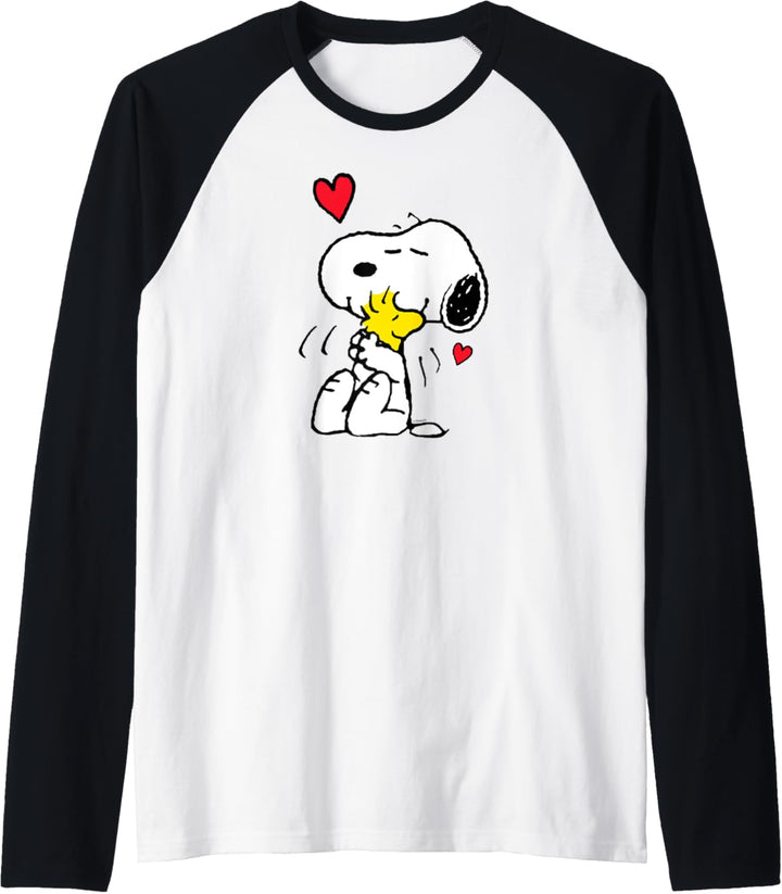 Peanuts Valentine Snoopy und Woodstock Lots of Love Raglan