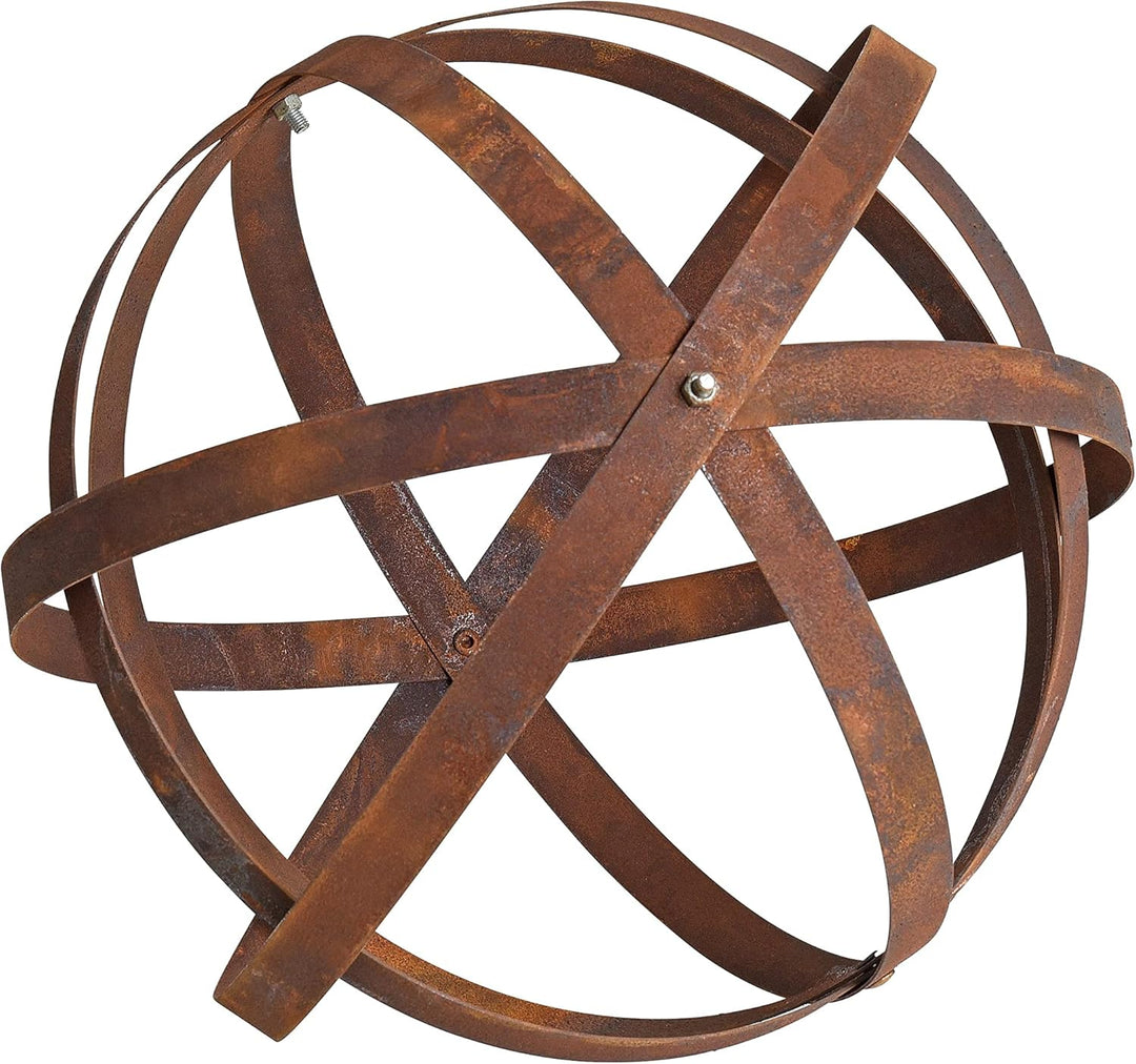 ESTEXO Edelrost Dekokugel Rostkugel Gartenkugel Kugel Metallband Bandeisen Gartendeko Rost Metall 30
