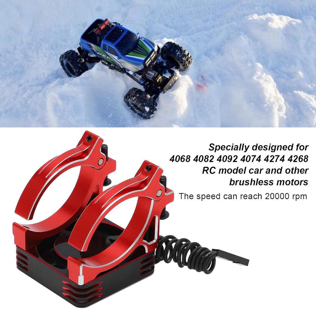 VGEBY RC-Lüfter 40 Mm Metalllüftermotor Lüfter mit Halterung für Ferngesteuertes Modellauto Motor mi