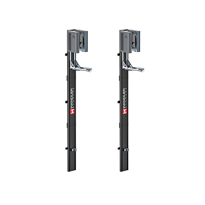 HANDLER Storage Fahrradlift 2ER-SET, Vertikale Wandhalterung in grau für E-Bikes &amp; Fahrräder bis 32k