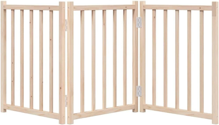 vidaXL Hundetor 3-TLG., Hundegitter Faltbar Pflegeleicht, Schutzgitter für Wohnzimmer Küche Treppe,