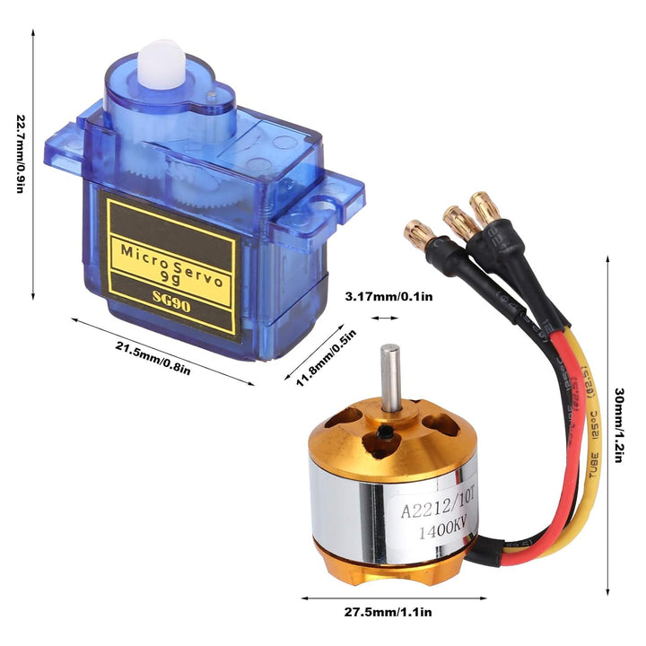 Hubschrauber Combo Pack, Beinhaltet 2212 1400KV Motor 8060 Propeller 9G Servo 30A Hubschrauber Kit H