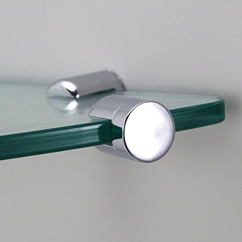 8 mm Glas-Wandregal Glasregal Eckregal für Duschwände / Duschkabinen Klarglas Regal Ablage Sicherhei