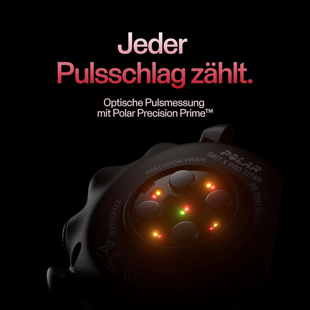 Polar Grit X Pro – GPS-Multisportuhr – Strapazierfähigkeit auf Militärstandard, Saphirglas, Pulsmess