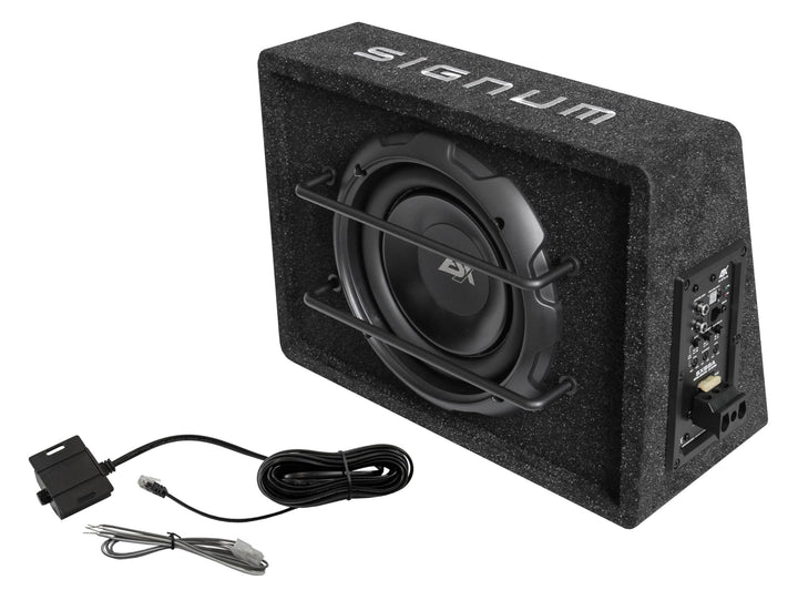 ESX SIGNUM SXB8A - 8“ (20 cm) aktiver Subwoofer | Aktiv Gehäuse-Subwoofer mit ALU-Membran