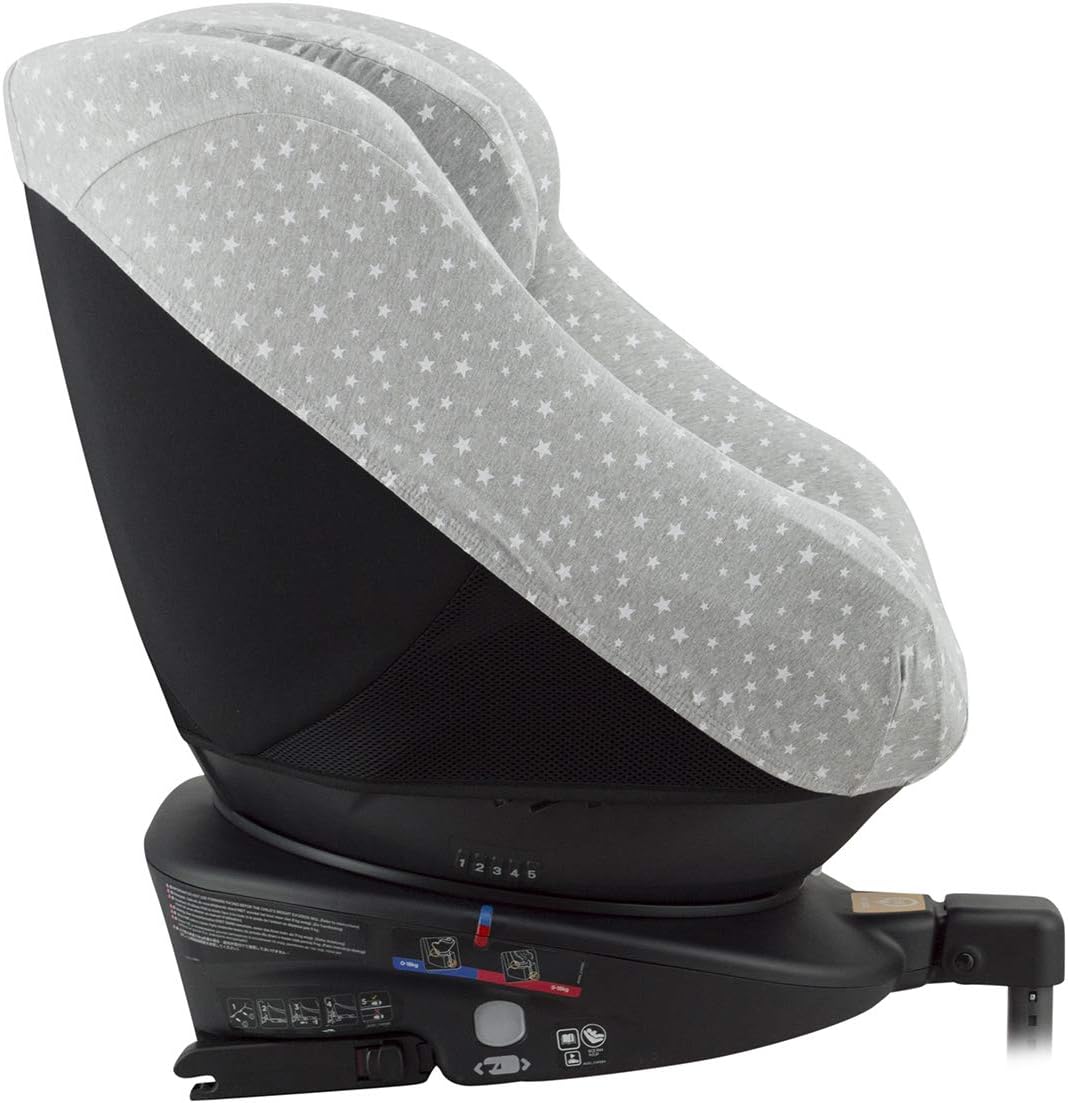 JYOKO Kids Bezug kompatibel mit Joie Spin 360, Nuna Rebl, aus Baumwolle (White Star) White Star 1 St