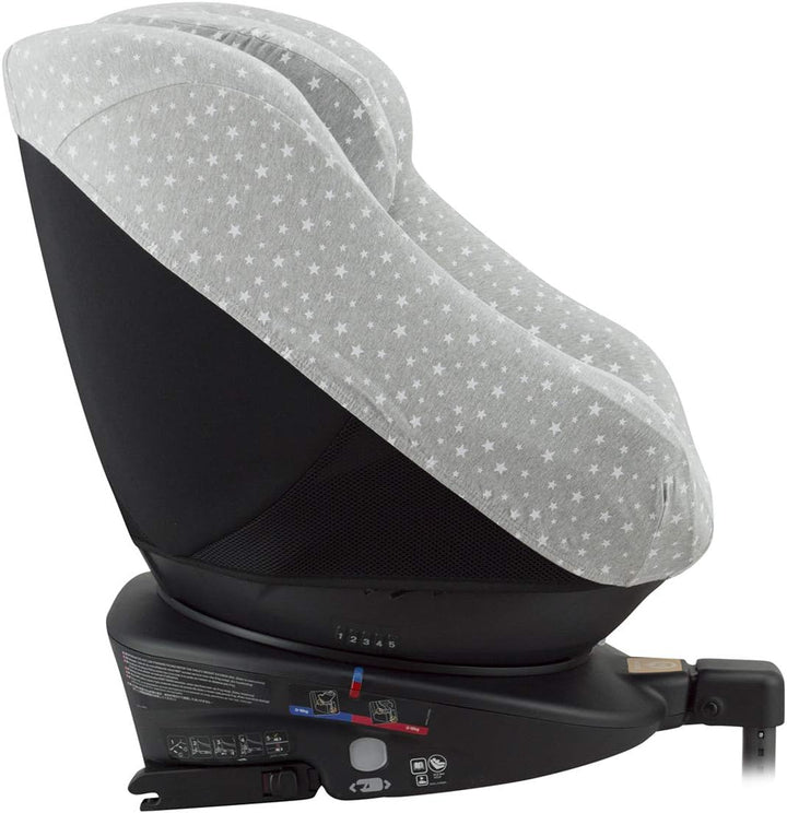 JYOKO Kids Bezug kompatibel mit Joie Spin 360, Nuna Rebl, aus Baumwolle (White Star) White Star 1 St