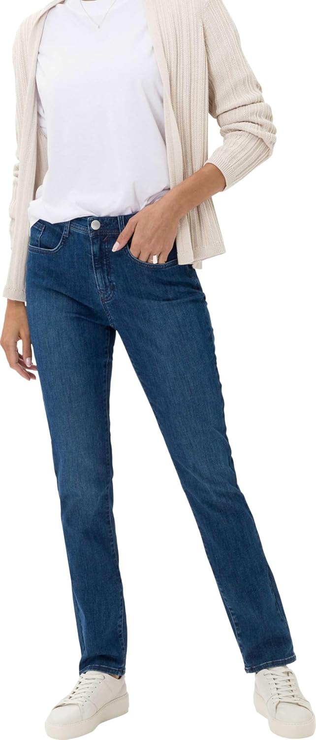 BRAX Damen Jeans Style Carola Premium Denim 34W / 32L Used Regular Blue, 34W / 32L Used Regular Blue