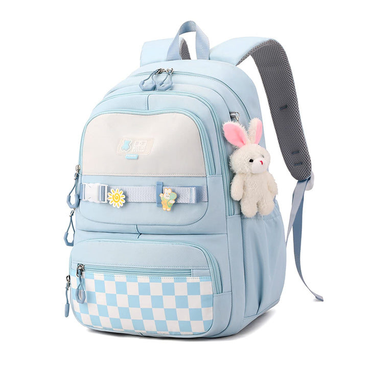 JANSBEN Schulrucksack Mädchen Teenager Aesthetic Rucksack Schule Reissfestes Daypack mit Anti-Diebst