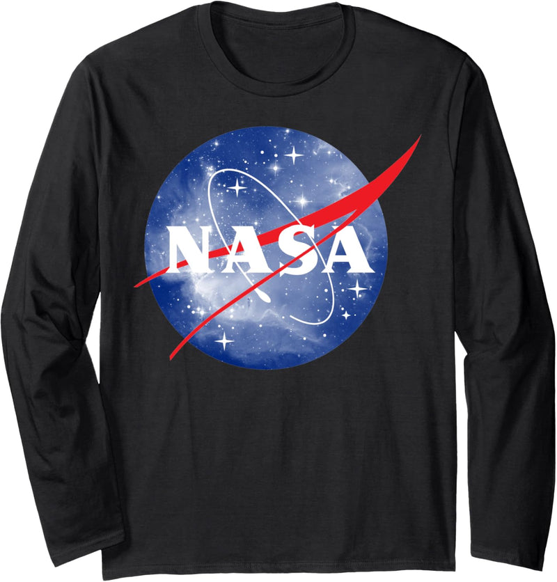 NASA Classic Outer Space Logo Langarmshirt