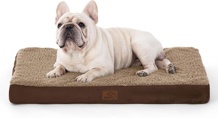 Bedsure orthopädisches Hundebett kleine Hunde - 76x51x7.6cm Hundekissen flauschig Hundematte waschba