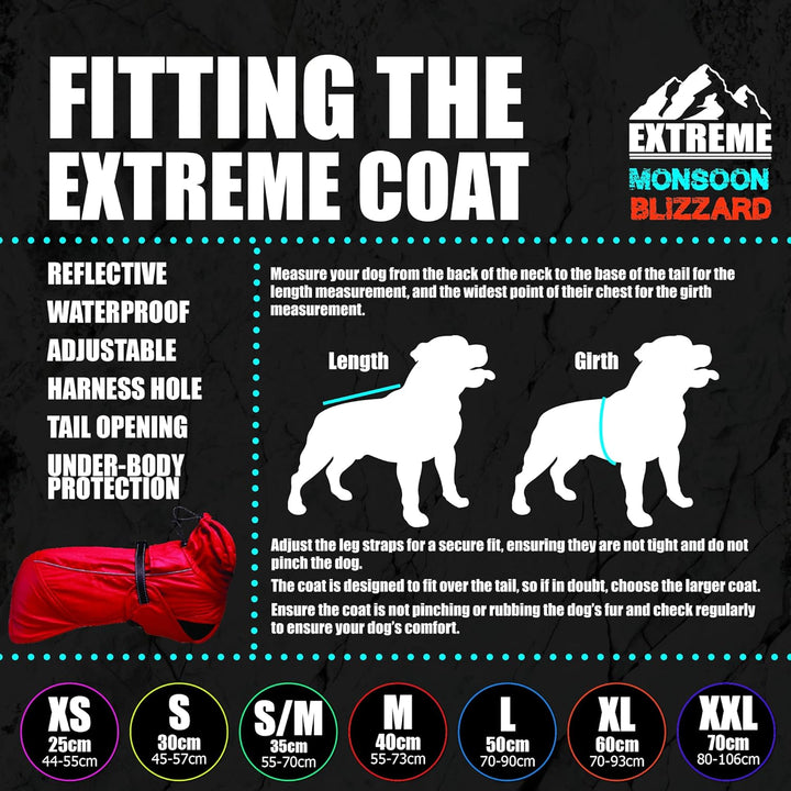 Ancol Hundemantel Extreme Monsoon schwarz 25 cm XS Schwarz X-Small, Schwarz X-Small