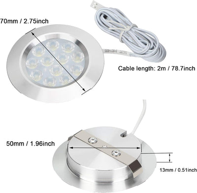 CICMOD 12V LED Einbaustrahler Möbeleinbauleuchte Camper Innenraum Spot Einbauleuchte Deckenspot Möbe