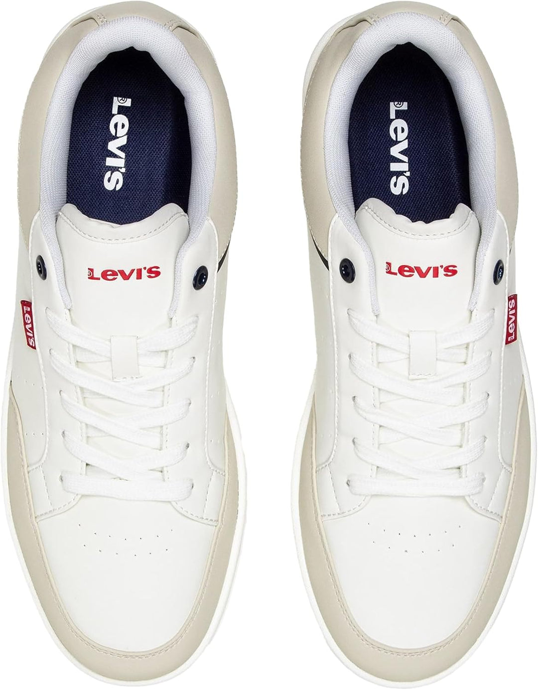 Levi's Herren Billy 2.0 Sneaker 44 EU Brilliant White, 44 EU Brilliant White