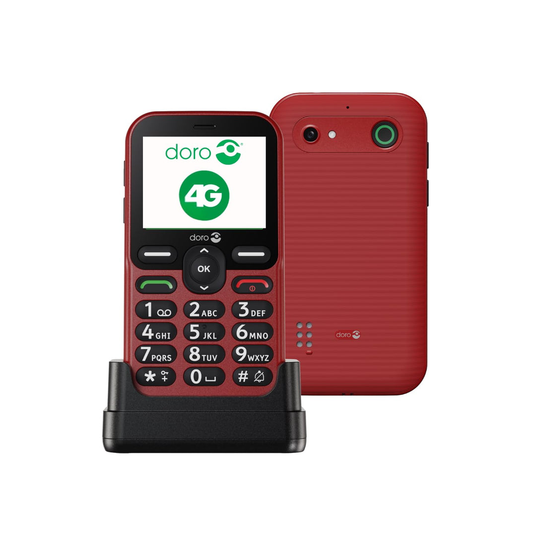 DORO Telefon – Doro Leva E10 – 4G Handy für Senioren – 2,4 Zoll Querformat-Display, kontrastreiche T