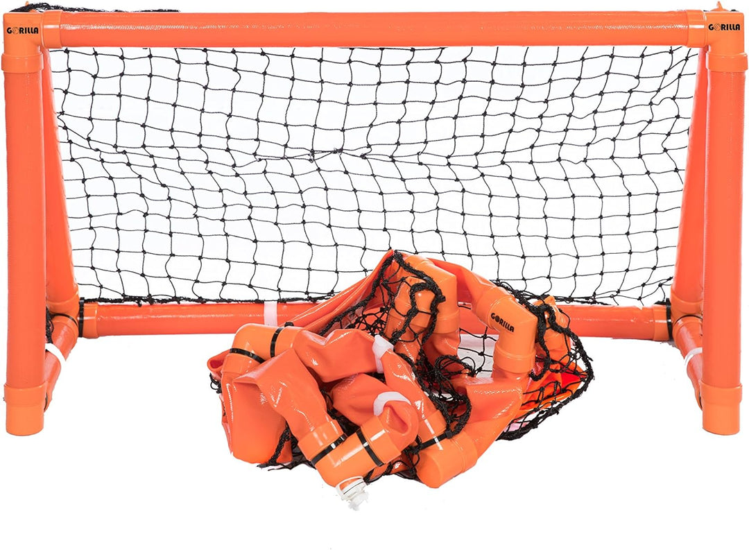 Phoenix Sporting Goods Unisex-Jugend Gorilla Training Aufblasbares Hockey-Tor, Orange/Noir, TU