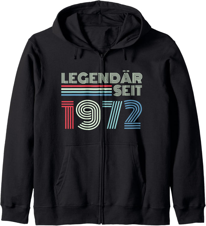 52. Geburtstag Mann Frau 52 Jahre 1972 Deko Lustig Geschenk Kapuzenjacke