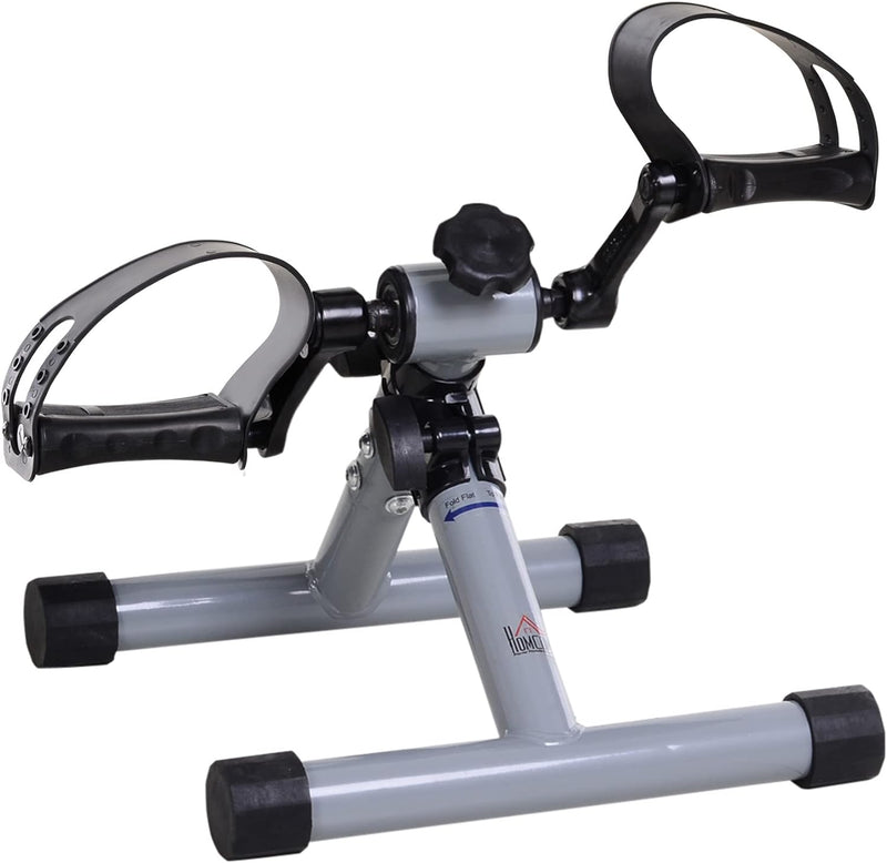 HOMCOM Mini Heimtrainer Beintrainer Fitness Pedaltrainer Armtrainer faltbar Mini-Bike stufenloser Wi