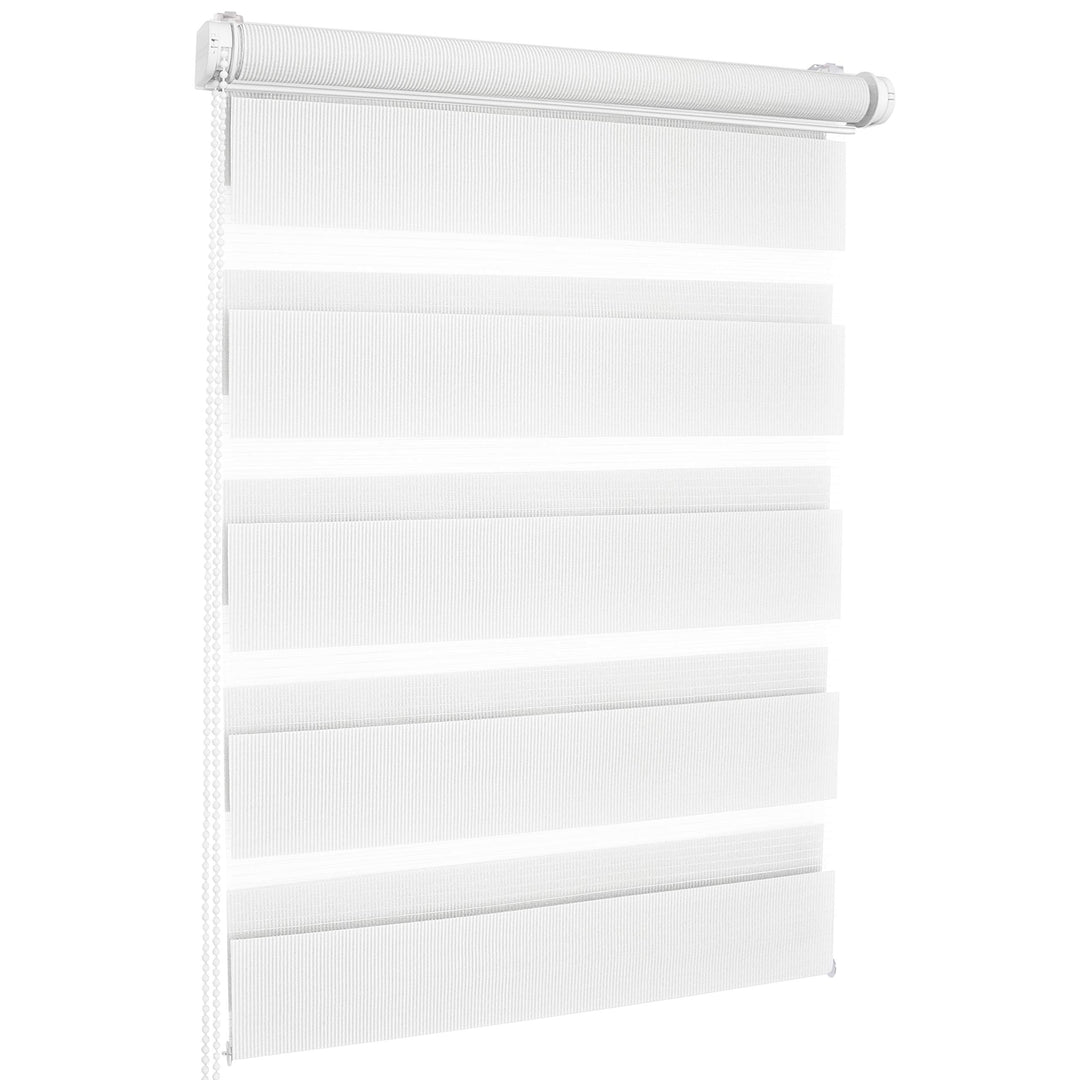 ROLLMAXXX Duo-rollo Doppelrollo Klemmfix ohne Bohren (130 x 150 cm, Weiss) 130 x 150 cm Weiss, B130