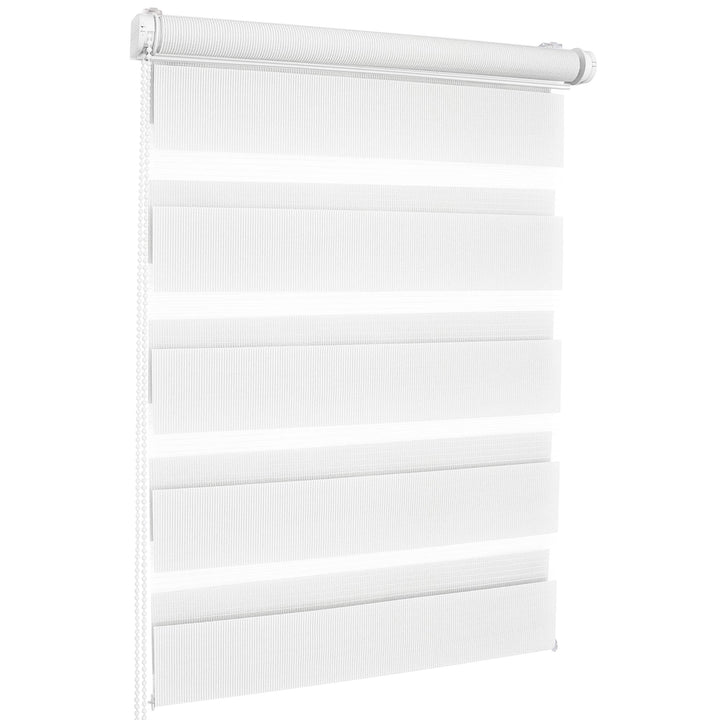 ROLLMAXXX Duo-rollo Doppelrollo Klemmfix ohne Bohren (130 x 150 cm, Weiss) 130 x 150 cm Weiss, B130