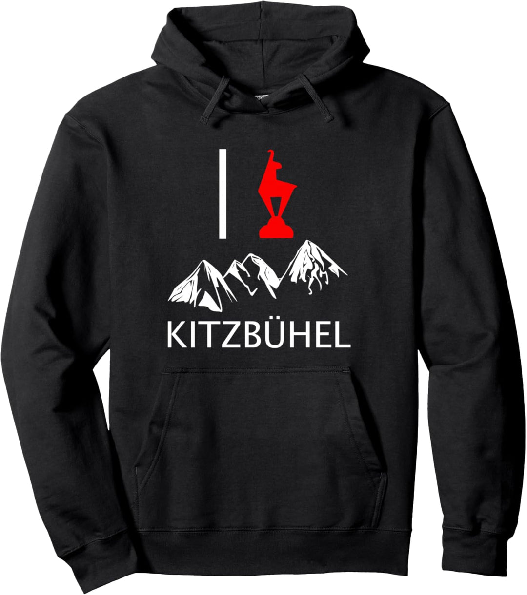 I love Kitzbühel Apres-Ski Tirol Austria Berge Pullover Hoodie