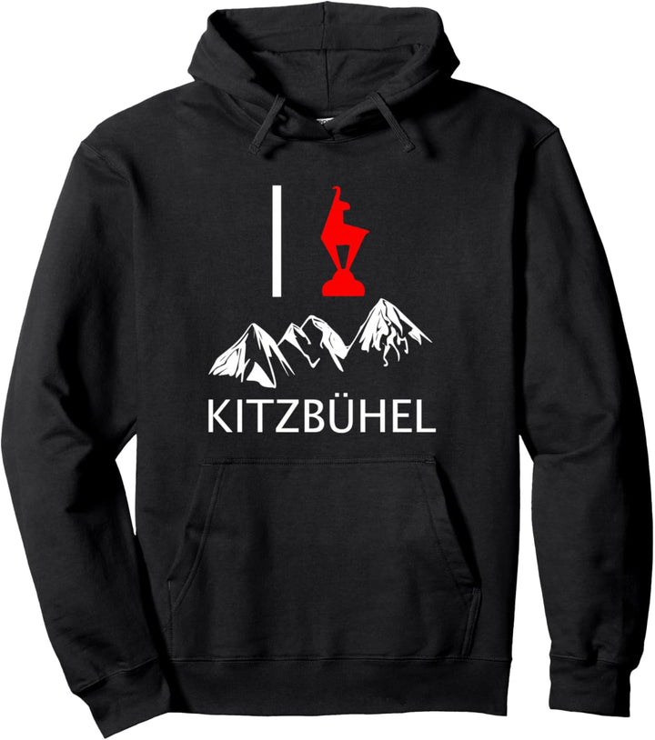 I love Kitzbühel Apres-Ski Tirol Austria Berge Pullover Hoodie