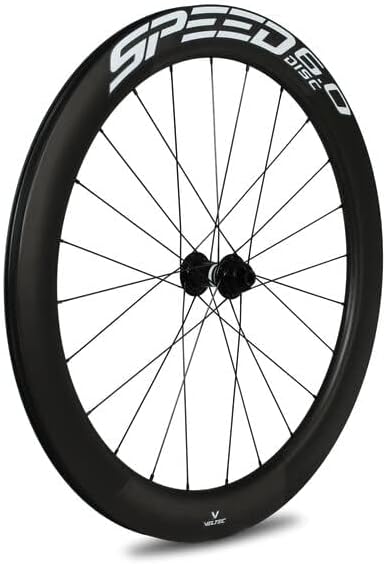 Veltec Unisex – Erwachsene Laufradsatz Speed 6.0 21mm SR Disc Shimano 12x100/12x142, schwarz/weiss,
