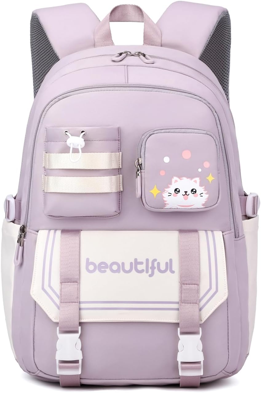 FANDARE Niedlich Kinderrucksack Schulranzen Mädchen Junge Schulrucksack Büchertaschen für Grund-, Mi