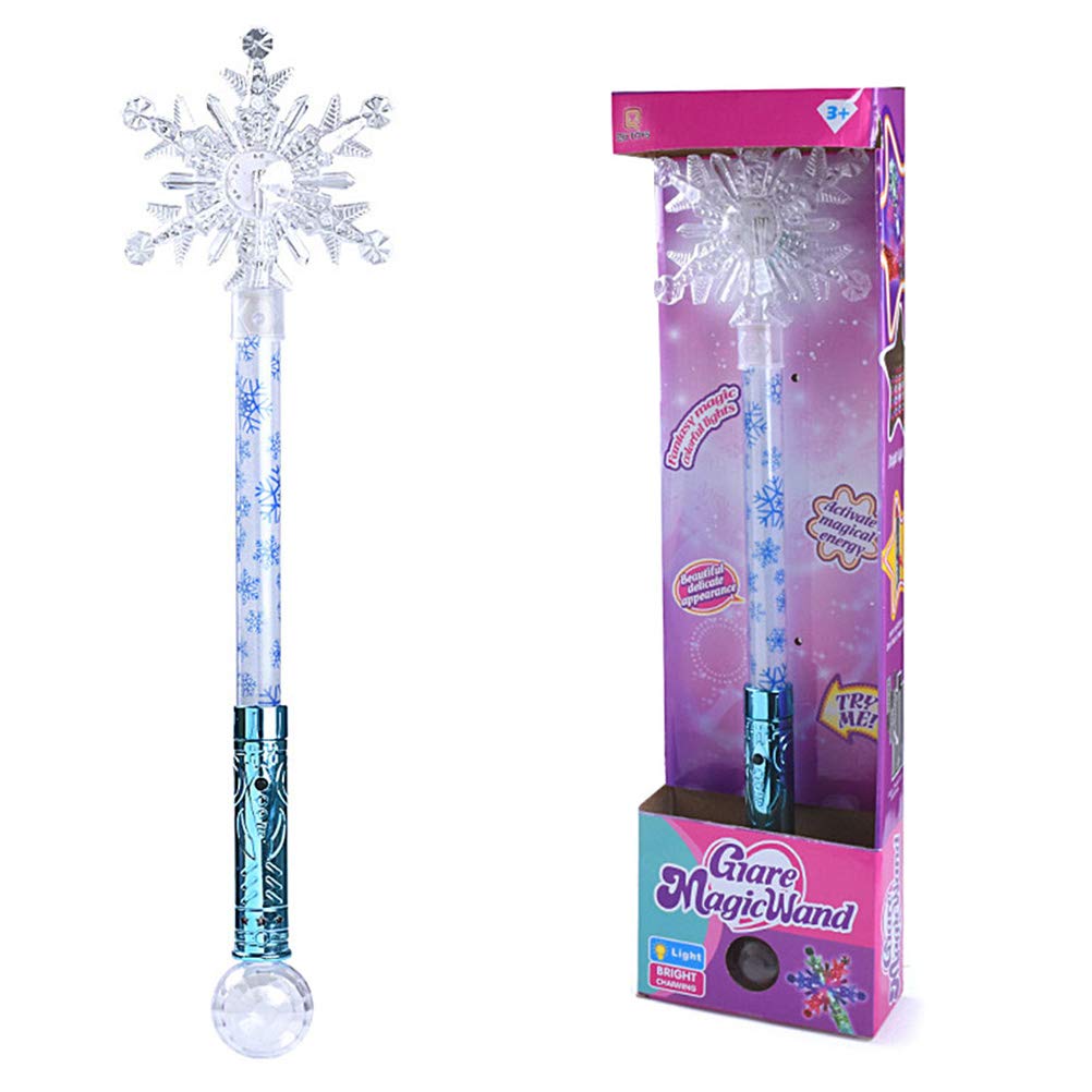 Schneeflocke leuchtenden Zauberstab, Prinzessin Cosplay Fee Stick leuchtenden Zauberstab Geburtstag