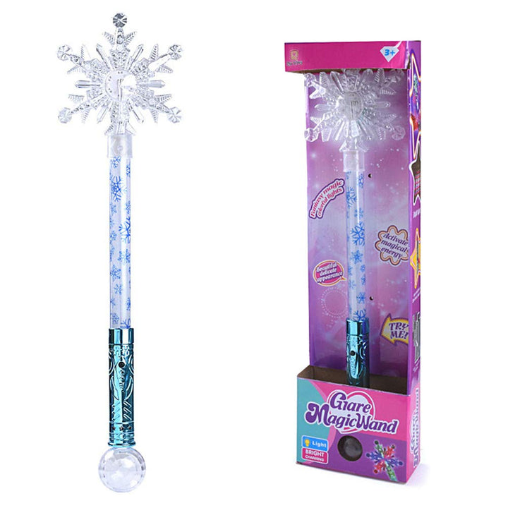 Schneeflocke leuchtenden Zauberstab, Prinzessin Cosplay Fee Stick leuchtenden Zauberstab Geburtstag