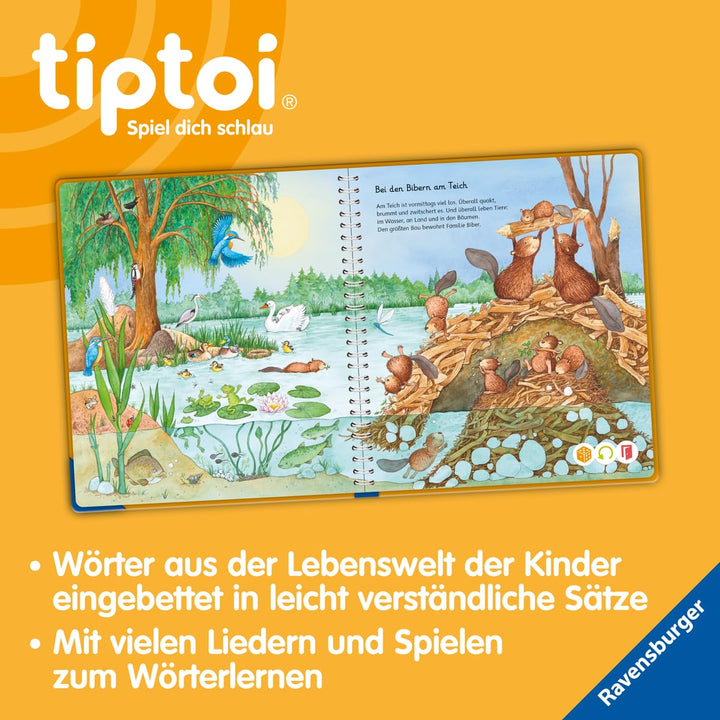 tiptoi® Mein Wörter-Bilderbuch - Tiere, Spiralbindung