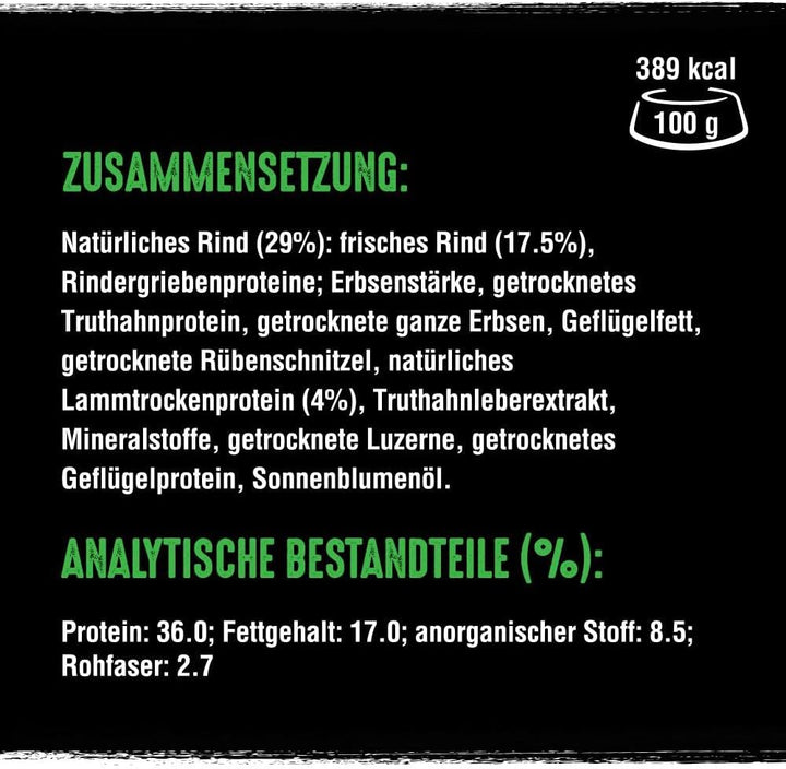 Crave Premium Trockenfutter mit Lamm & Rind für Hunde – Getreidefreies Adult Hundefutter mit hohem P
