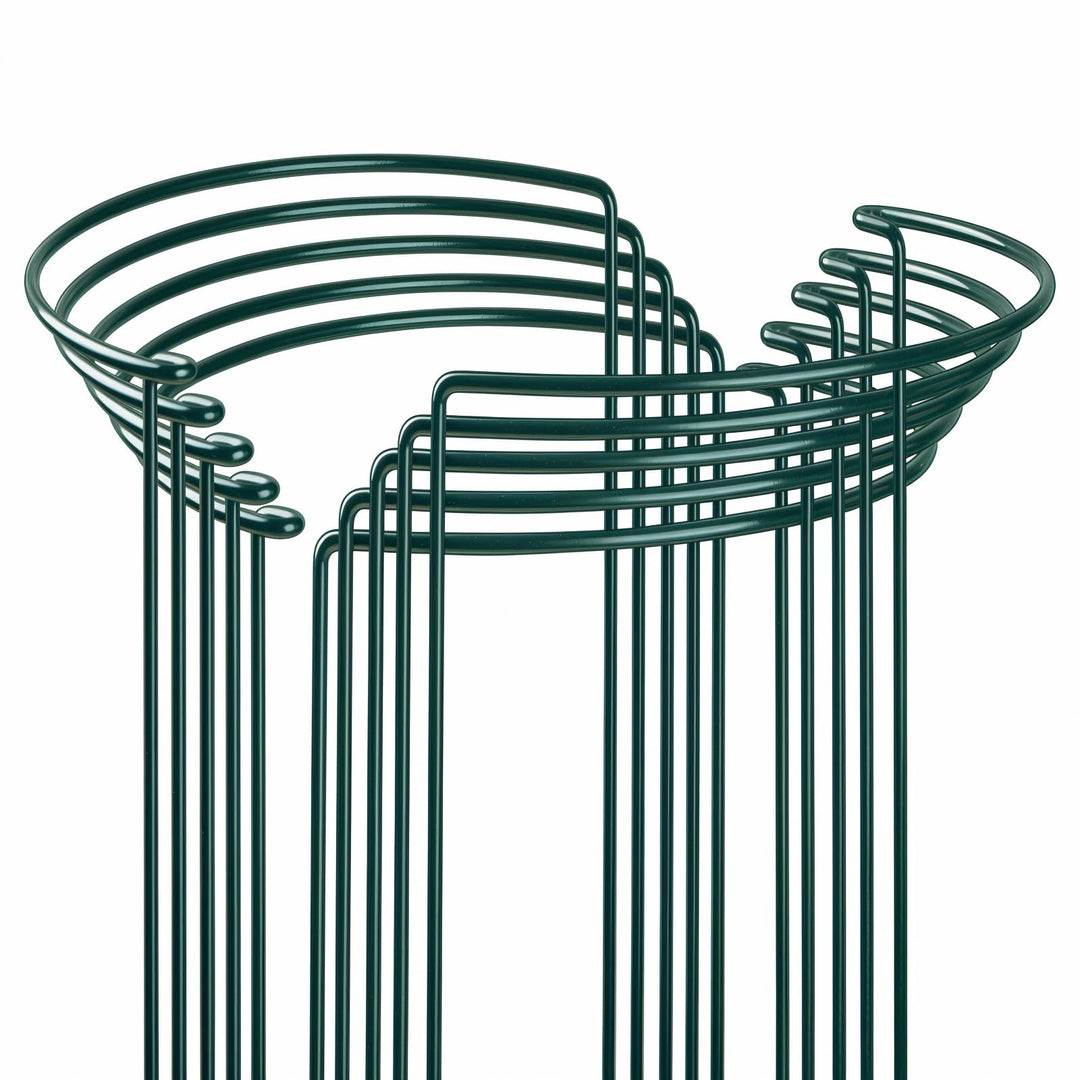 10 Stück Pflanzenstütze Ringkäfige, Garden Sage Metall Halbrund Grüner Pflanzenstützen für Gemüse, T