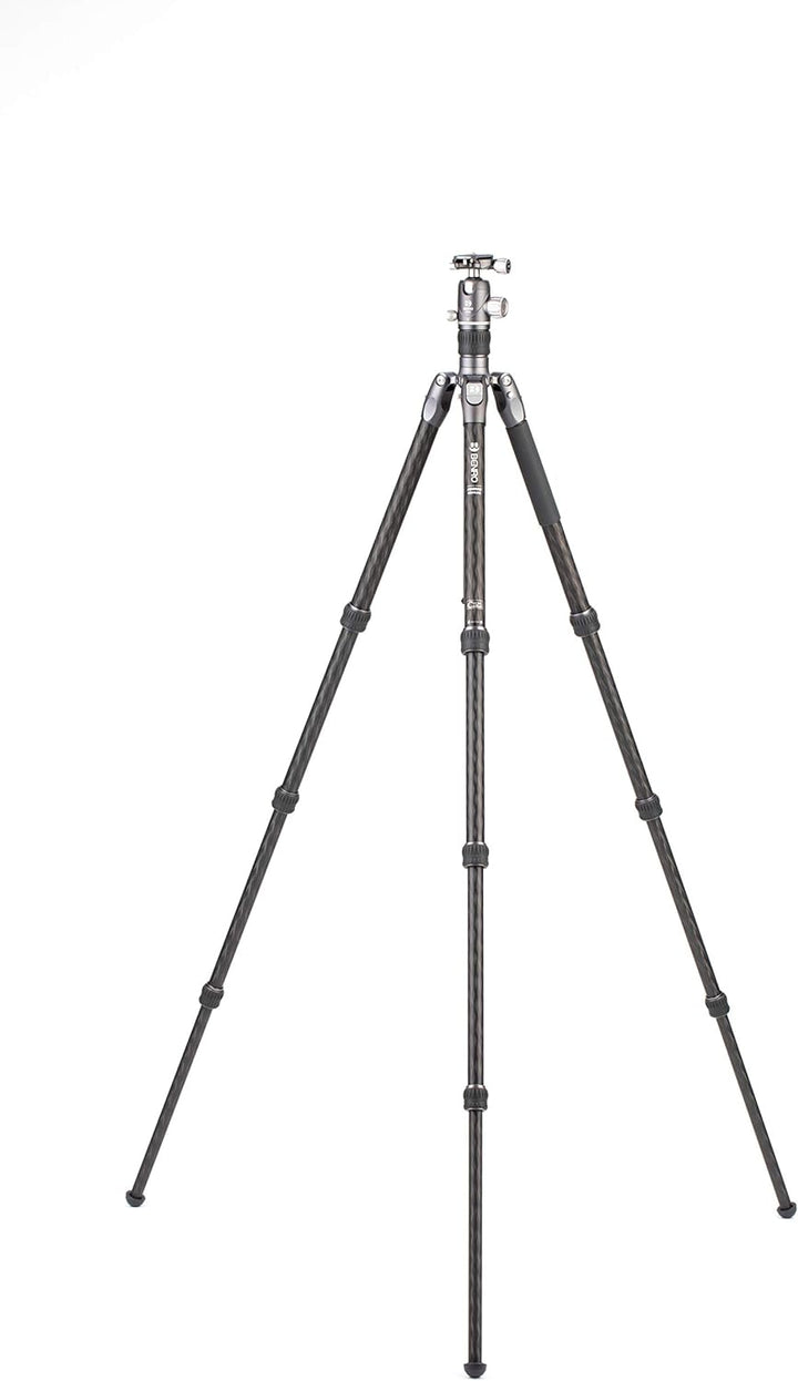 Benro Carbon Fibre Two Series Tripod/Monopod with VX25 Ballhead, 4 Leg Sections, Twist Leg Locks, Pa