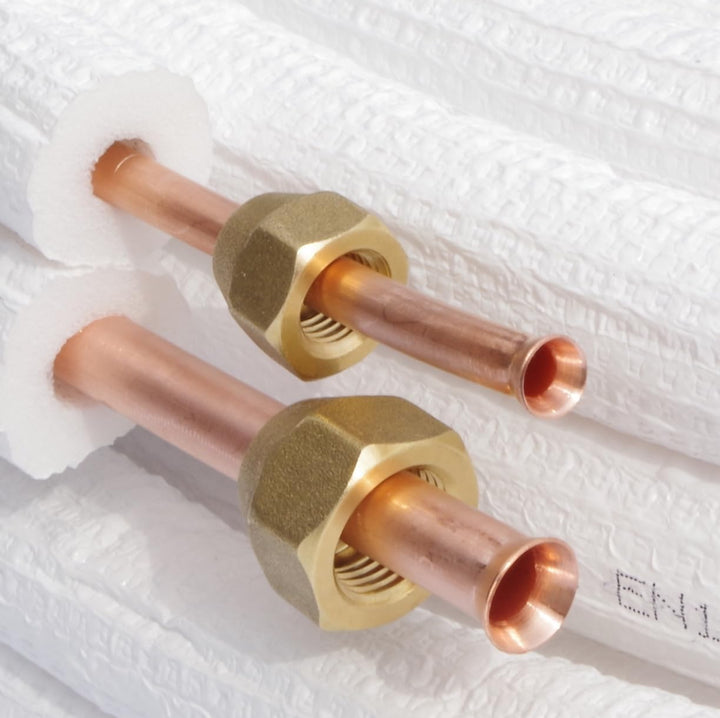 Kolor Kältemittelleitung Kupferrohr 1/4" 3/8" 1m bis 25m Klimaanlage Wärmepumpe R134a, R290, R407C,