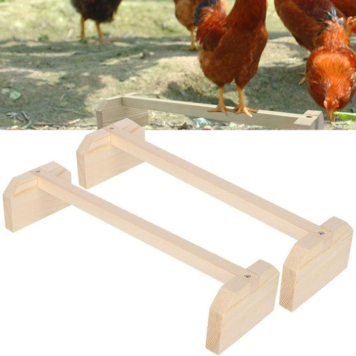Fdit Huhn Holz Stand Bank Vieh Vieh natürliche Stand Rute Training Sitzständer Rack für Huhn Haustie