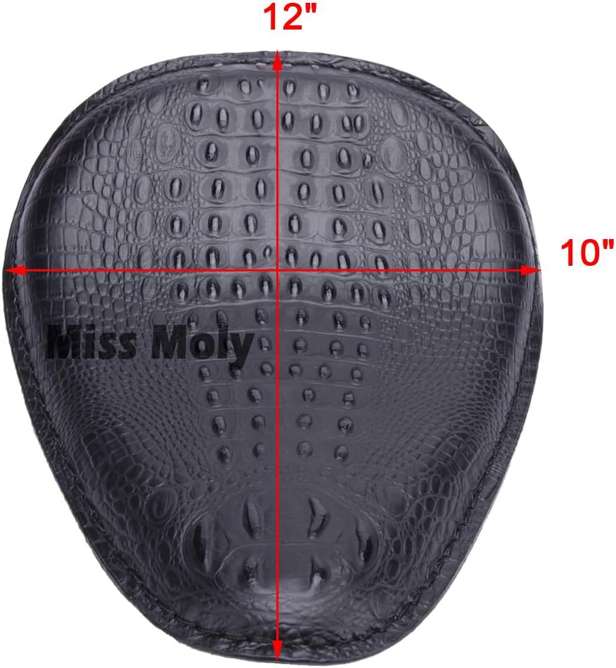 Motorrad Bobber Sitz, Krokodil Leder Motorrad Solo Sitz für Sportster XL1200 883 48 Dyna Softail Cus