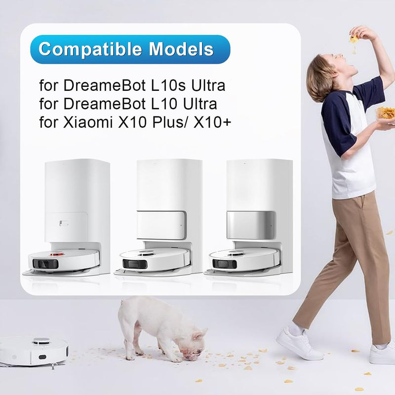 DrRobor Zubehör für Dreame L10s Ultra/ L10 Ultra, Ersatzteile Set für Xiaomi X20+/ X10+ Saugroboter