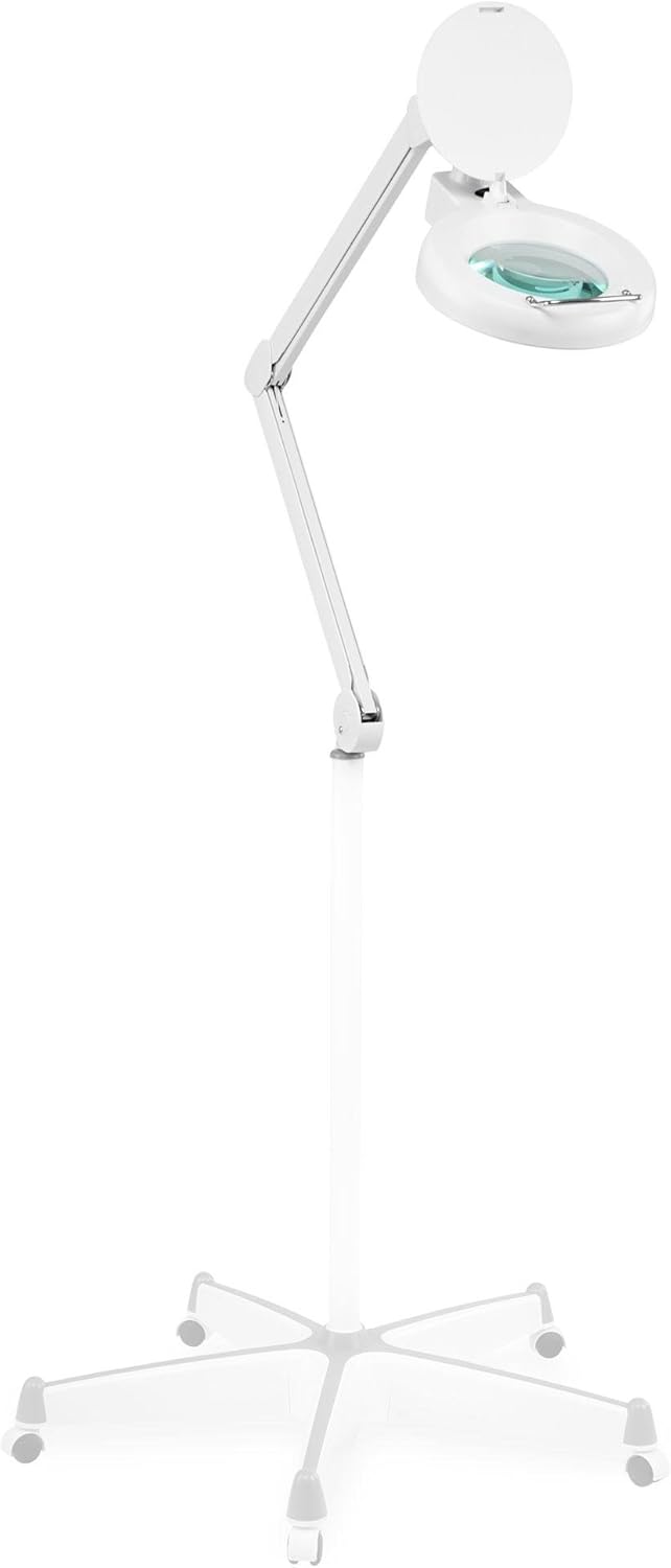 Showlite LL-6085D LED Lupenleuchte 8W 5 Dioptrien (Lupenlampe, 12,5 cm Linse, 60 SMD LEDs, 2,25-fach