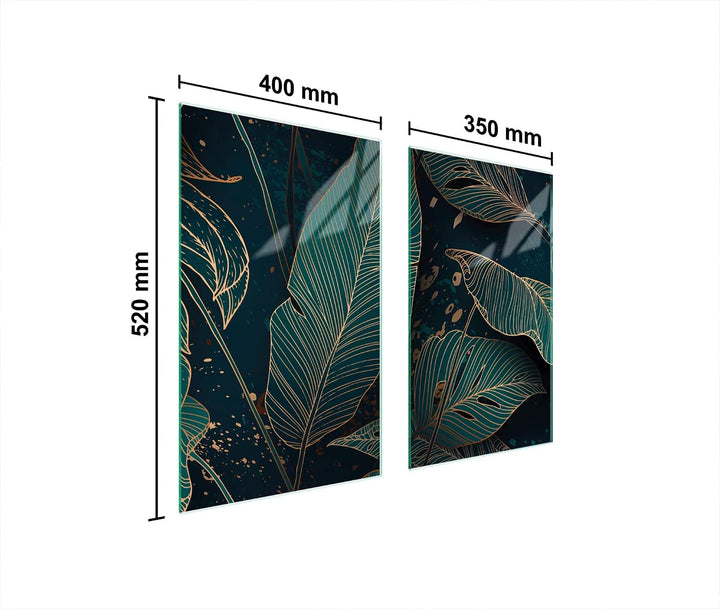 DarHaus Herdabdeckplatten tweiteilig 75x52 cm Ceranfeld Abdeckung Glas Spritzschutz Abdeckplatte Gla