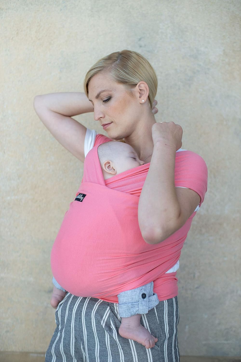 CuddleBug Tragetuch Baby Neugeborene - Elastisches Babytrage Neugeborene ab Geburt & Kleinkinder bis